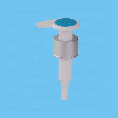 lotion pump with metal collar